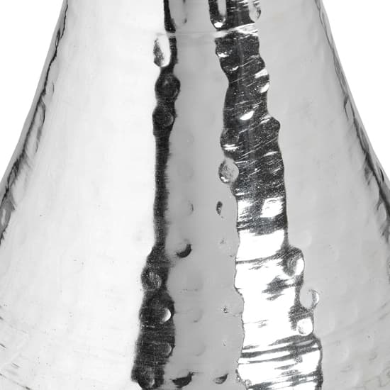 Fioria Metal Large Candle Pillar In Silver_3