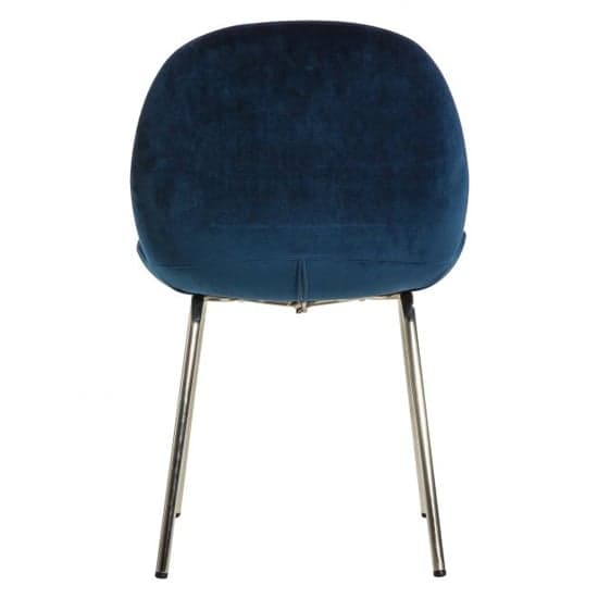 Flanaven Petrol Blue Velvet Dining Chairs In A Pair_5