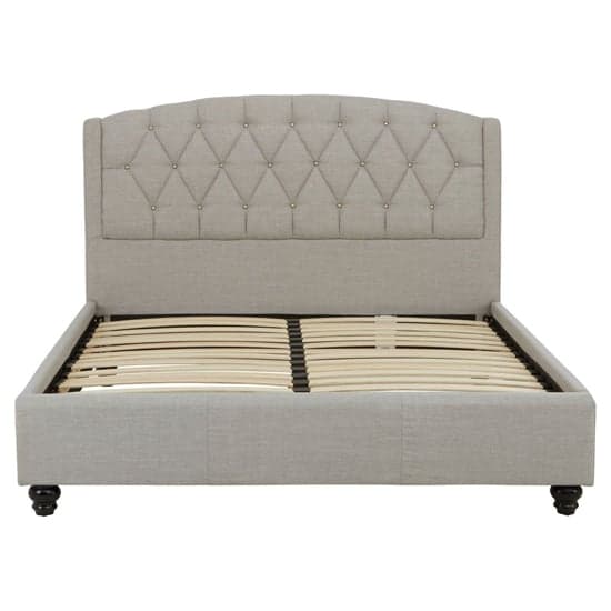 Flegetonte Fabric Double Bed In Light Grey_5