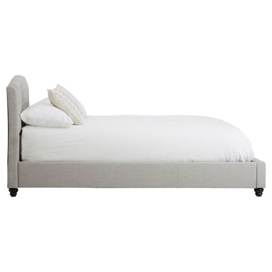 Flegetonte Fabric King Size Bed In Light Grey_3