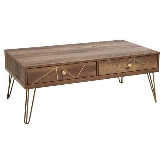 Flora Wooden Coffee Table With 2 Drawers In Veneering Effect_3