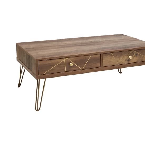 Flora Wooden Coffee Table With 2 Drawers In Veneering Effect_6