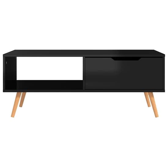 Floria High Gloss Coffee Table With 1 Drawer In Black_3