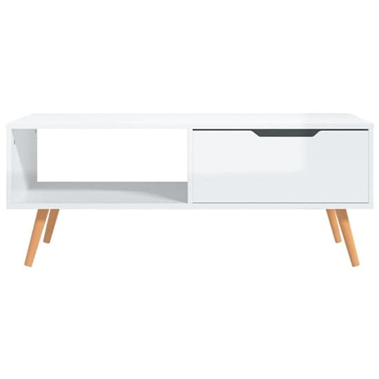 Floria High Gloss Coffee Table With 1 Drawer In White_3