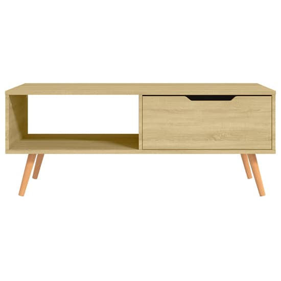 Floria Wooden Coffee Table With 1 Drawer In Sonoma Oak_3