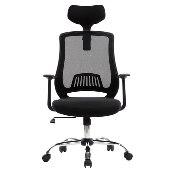 Floridian Fabric Home And Office Chair In Black_2