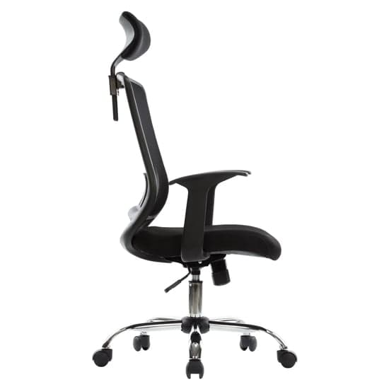 Floridian Fabric Home And Office Chair In Black_3