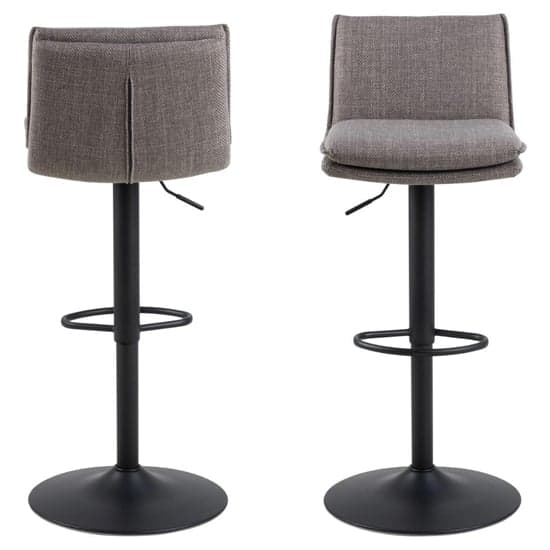 Flynt Light Grey Fabric Bar Chairs In Pair_2