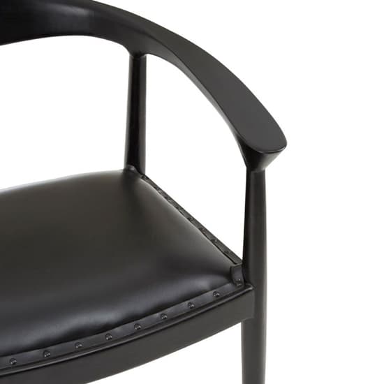 Formosa Black Leather Accent Chair With Wooden Frame_6