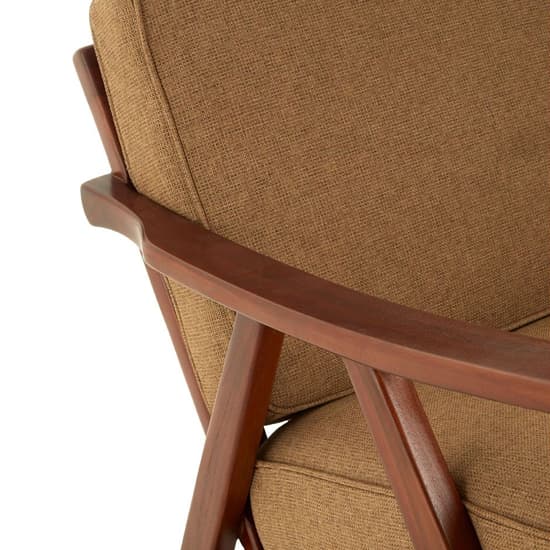 Formosa Fabric Bedroom Chair With Walnut Wooden Frame_5