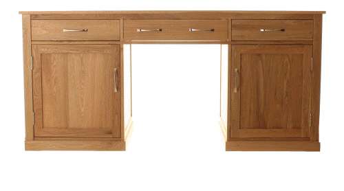 Fornatic Computer Desk In Mobel Oak With 2 Doors And 3 Drawers_3