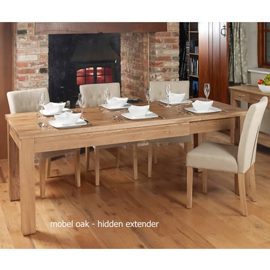 Fornatic Extending Wooden Dining Table In Mobel Oak_3