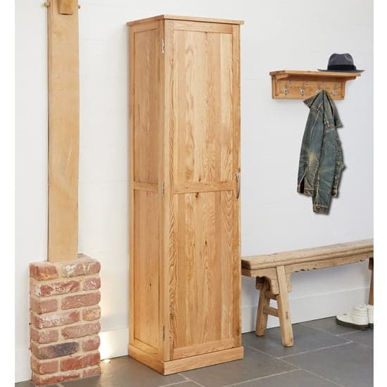 Fornatic Tall Wooden Shoe Storage Cabinet In Mobel Oak_1