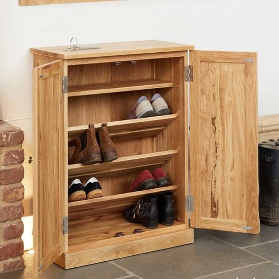 Fornatic Wooden Shoe Storage Cabinet In Mobel Oak_2