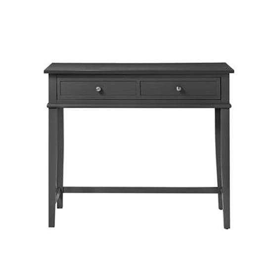 Franklyn Wooden Laptop Desk With 2 Drawers In Black_3