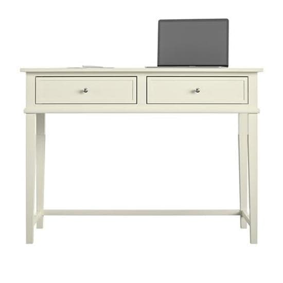 Franklyn Wooden Laptop Desk With 2 Drawers In White_2