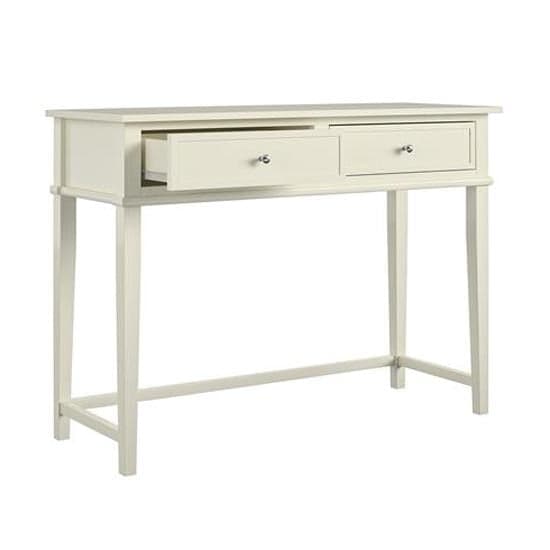 Franklyn Wooden Laptop Desk With 2 Drawers In White_3
