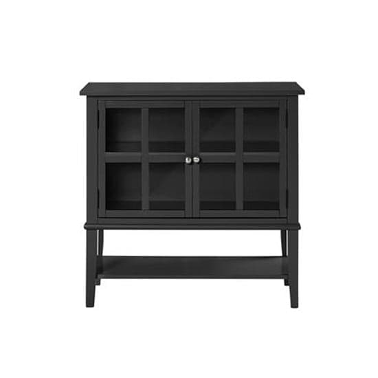 Franklyn Wooden Storage Cabinet With 2 Doors In Black_3