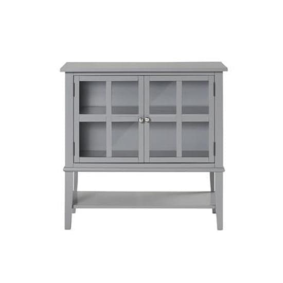 Franklyn Wooden Storage Cabinet With 2 Doors In Grey_3