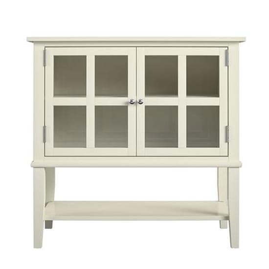 Franklyn Wooden Storage Cabinet With 2 Doors In White_4