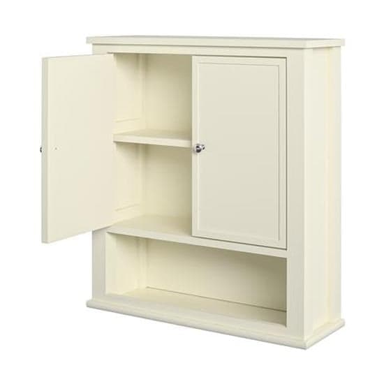 Franklyn Wooden Storage Wall Cabinet With 2 Doors In White_3
