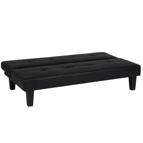 Franklins Faux Leather Sofa Bed In Black_4