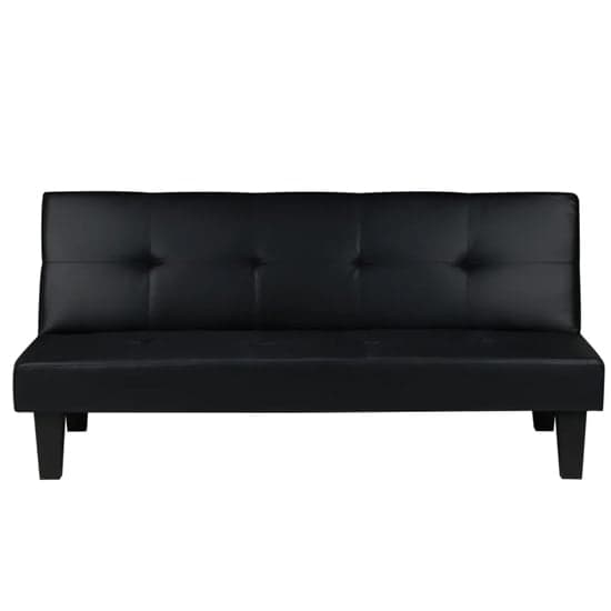 Franklins Faux Leather Sofa Bed In Black_5