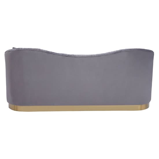 Franzo Upholstered Velvet 3 Seater Sofa In Pleated Grey_4