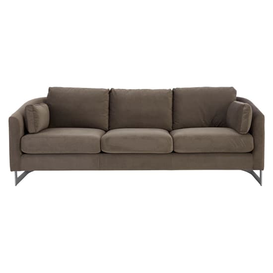 Freeda Upholstered Fabric 3 Seater Sofa In Grey_3