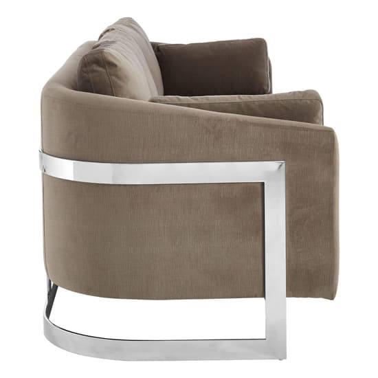 Freeda Upholstered Fabric 3 Seater Sofa In Grey_4