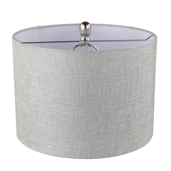 Freeport Grey Linen Shade Table Lamp With Green Ribbed Glass Base_4