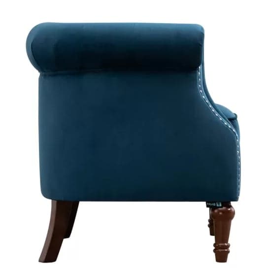 Freia Fabric Accent Chair In Blue_5