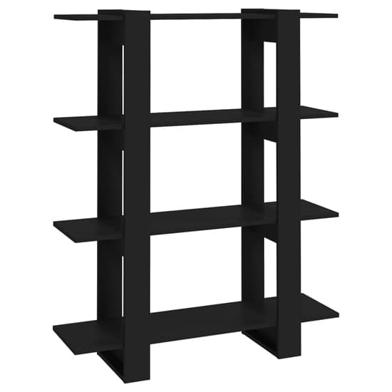 Frej Wooden Bookshelf And Room Divider In Black_3