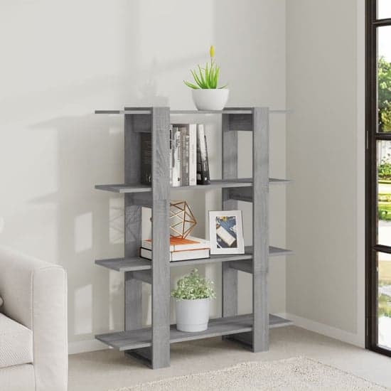 Frej Wooden Bookshelf And Room Divider In Grey Sonoma Oak_1