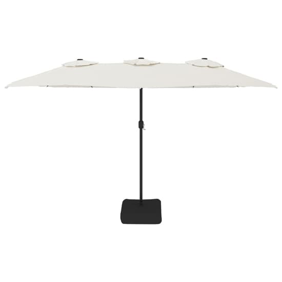 Fremont Double-Head Fabric Parasol In Sand White_3