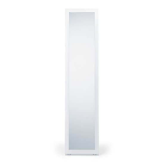 Fanning Storage Dressing Cheval Mirror In White_4