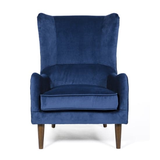 Freyton Velvet Upholstered Lounge Chair In Blue_2