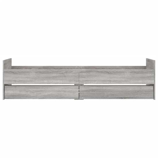 Frisco Wooden Single Bed With Drawers In Grey Sonoma Oak_5