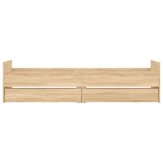 Frisco Wooden Single Bed With Drawers In Sonoma Oak_5