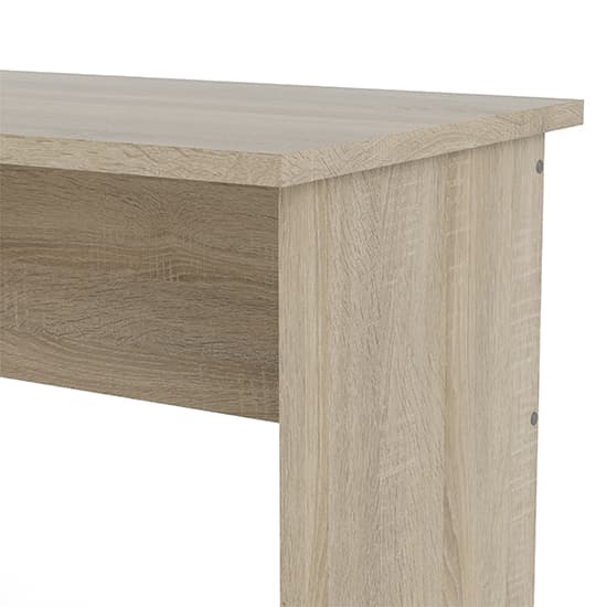 Frosk Wooden Computer Desk In Oak With 3 White Drawers_6