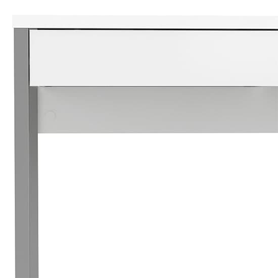 Frosk High Gloss 2 Drawers Computer Desk In White_6