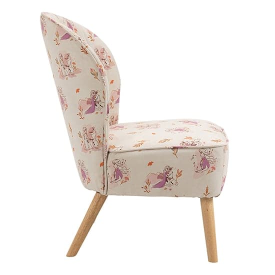 Frozen Fabric Childrens Accent Chair In White_7