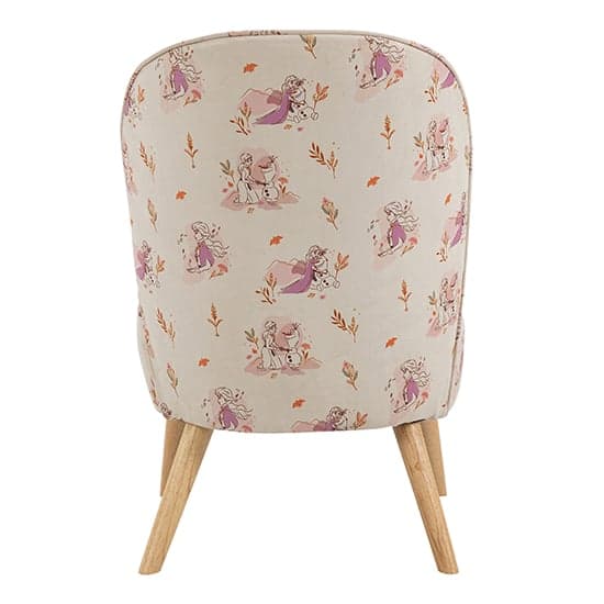 Frozen Fabric Childrens Accent Chair In White_8