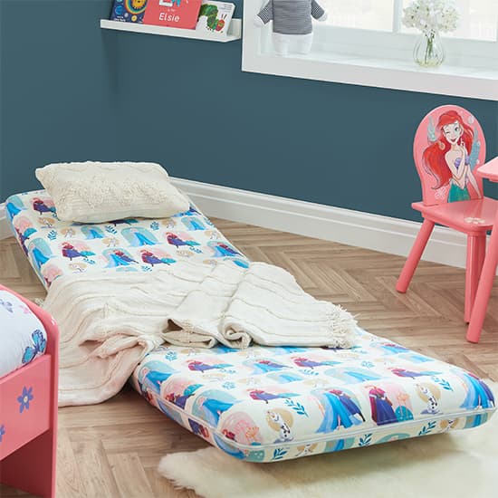 Frozen Fold Out Childrens Fabric Bed Chair In Multi-Colour_4