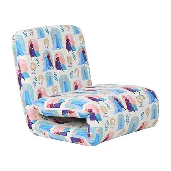 Frozen Fold Out Childrens Fabric Bed Chair In Multi-Colour_6