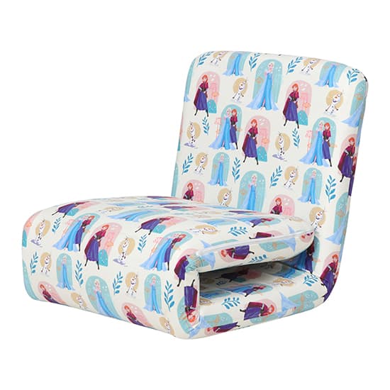 Frozen Fold Out Childrens Fabric Bed Chair In Multi-Colour_7