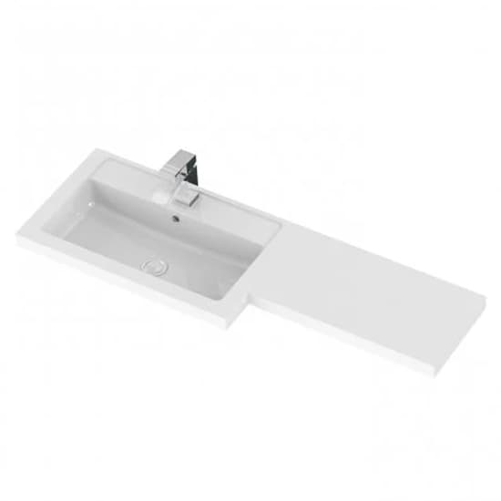 Fuji 100cm Left Handed Vanity With L-Shaped Basin In Grey_4