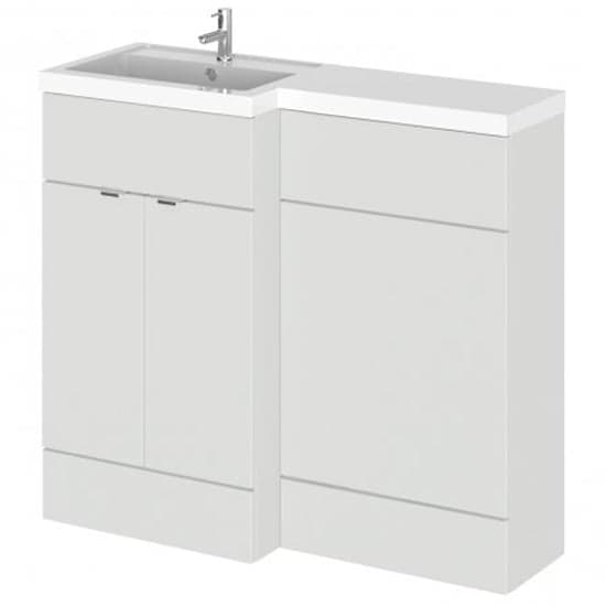 Fuji 100cm Left Handed Vanity With L-Shaped Basin In Grey Mist_1