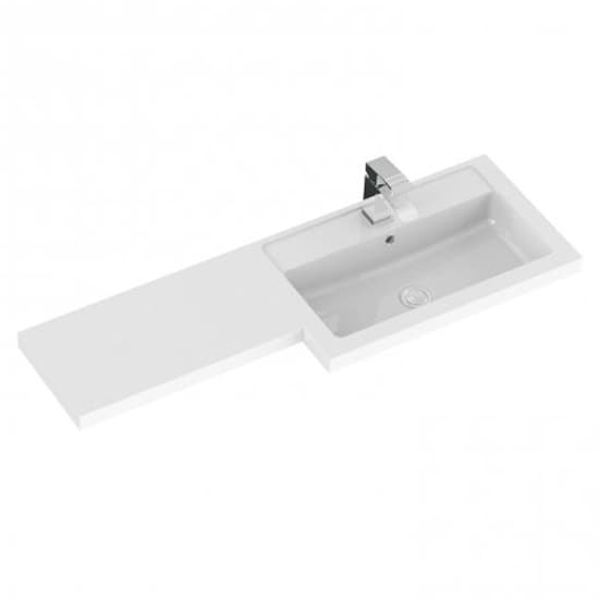 Fuji 100cm Right Handed Vanity With L-Shaped Basin In Grey_4