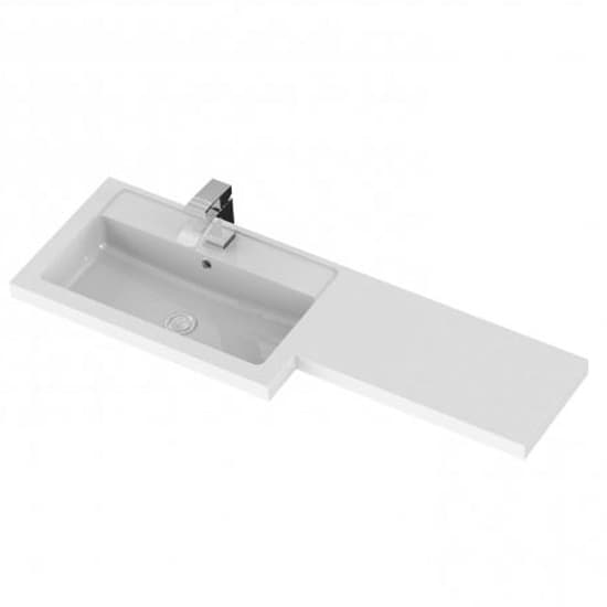 Fuji 110cm Left Handed Vanity With L-Shaped Basin In Grey_4
